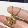 Vca Full Diamond Butterfly Necklace