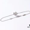 VCA Little Petal Full Diamond Necklace, Bracelet, and Stud Earrings
