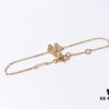 VCA Little Petal Full Diamond Necklace, Bracelet, and Stud Earrings