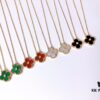 VCA Clover Diamond Necklace ✨✨ Thick Gold Plated Version ✅ Full Color Range Available