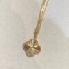 VCA New Double-Sided Guilloche Engraved Clover Long Necklace in Gold