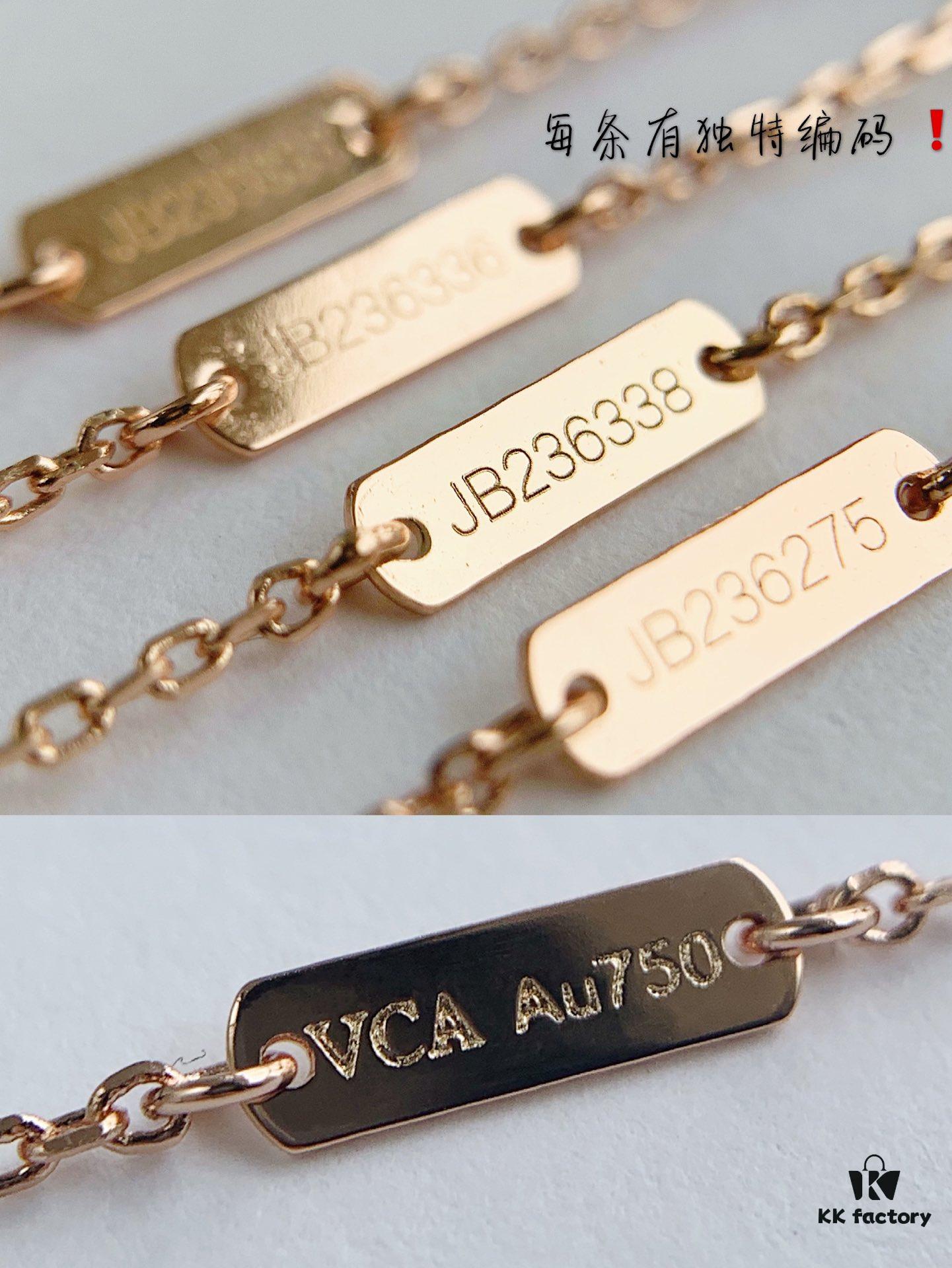 Christmas Gift 🎁 Van Cleef & Arpels Alhambra Clover Necklace - Natural Black Onyx, Red Jasper, White Mother of Pearl, Malachite, 925 Sterling Silver from Germany, Available in Rose Gold, Yellow Gold, and White Gold