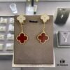 VCA Four-Leaf Clover Floral Diamond Earrings