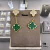 VCA Four-Leaf Clover Floral Diamond Earrings