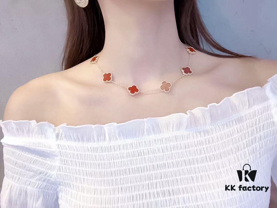 Van Cleef & Arpels Alhambra Necklace, Four-Leaf Clover 🍀, Elegant and Stylish in Every Color