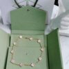 VCA Alhumbra Vintage Ten-Flower Yellow Gold White Shell Necklace