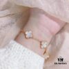 VCA Wearing Image, Classic Alhambra Five-Petal Bracelet