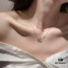 VCA Classic Full Diamond Butterfly Necklace, Luxurious and Elegant Design, Universally Flattering, Must-Have for VCA Enthusiasts