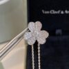 VCA Clover Necklace, Delicate Feminine Style Collarbone Necklace, Silver Only, ZP Custom Edition