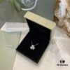 VCA Clover Necklace, Delicate Feminine Style Collarbone Necklace, Silver Only, ZP Custom Edition
