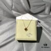 Necklace · Gold Series: Tiger's Eye Four-Leaf Clover / White Mother-of-Pearl Four-Leaf Clover / Red Carnelian Four-Leaf Clover / Black Onyx Four-Leaf Clover
