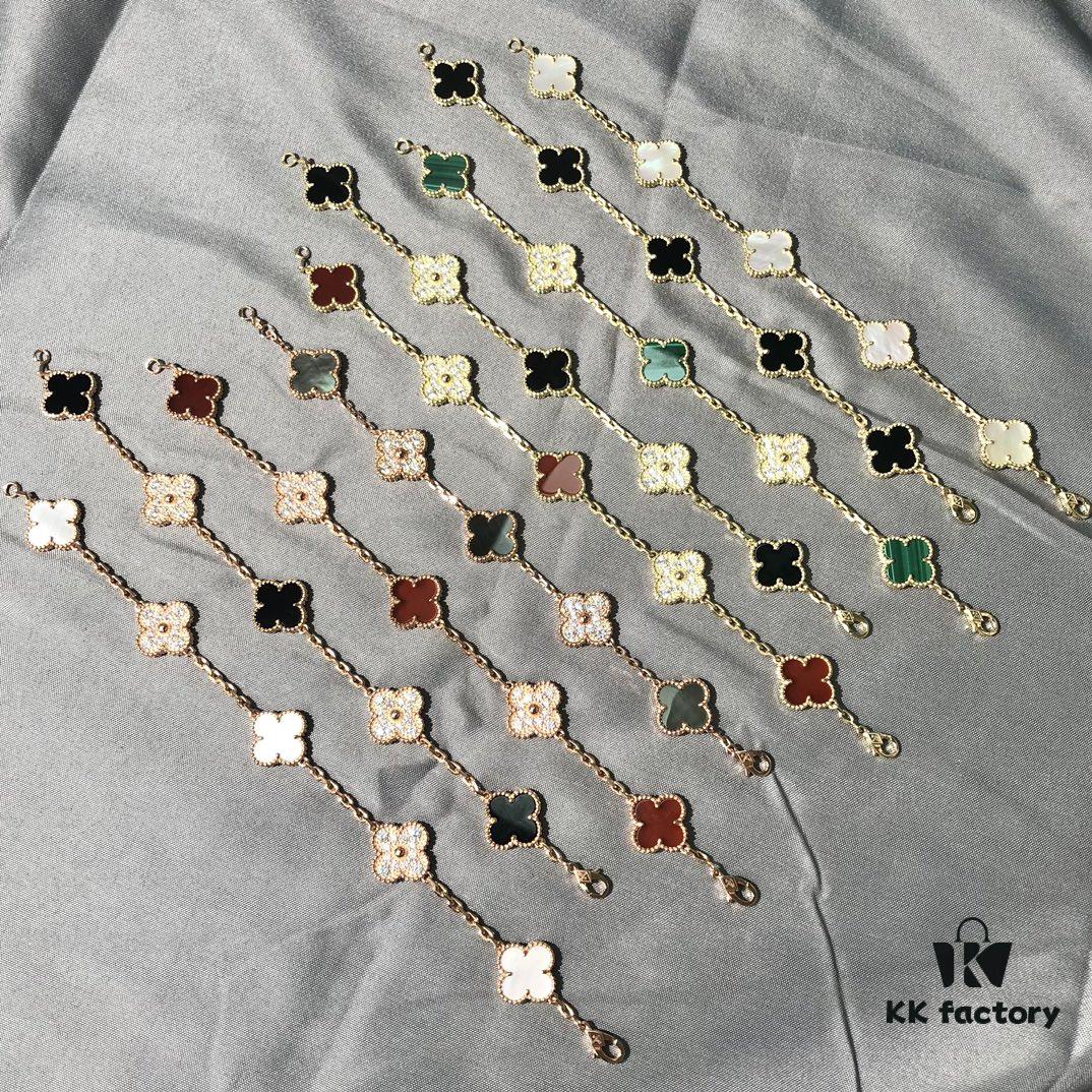 Classic Alhambra Lucky Four-Leaf Clover Bracelet Collection