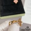 New Arrival V Gold High Version Rhodonite VCA Clover Stud Earrings