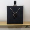 Medium Clover Necklace Collection - Diamond-Paved Top-Quality Sterling Silver 18K Gold Plated