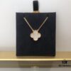 Medium Four-Leaf Clover Necklace Collection - Diamond-Paved Top-Quality Sterling Silver 18K Gold Plated