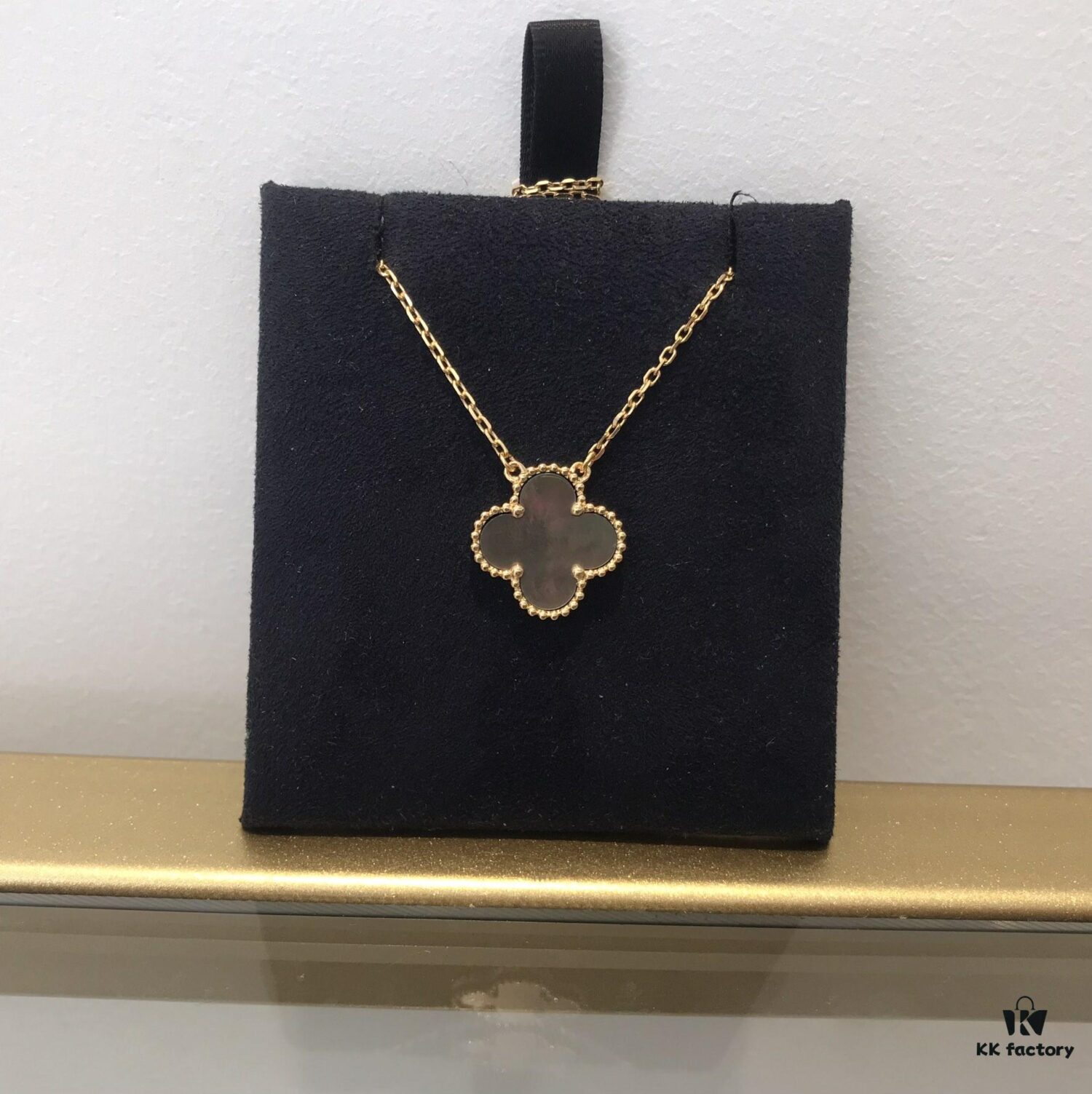 Medium Four-Leaf Clover Necklace Collection - Diamond-Paved Top-Quality Sterling Silver 18K Gold Plated