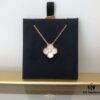 Medium Four-Leaf Clover Necklace Collection - Diamond-Paved Top-Quality Sterling Silver 18K Gold Plated
