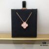 Medium Four-Leaf Clover Necklace Collection - Diamond-Paved Top-Quality Sterling Silver 18K Gold Plated