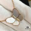 VCA Large Butterfly Necklace, Exquisitely Crafted with Mother-of-Pearl and Hand-Set Diamonds