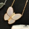 VCA Large Butterfly Necklace, Exquisitely Crafted with Mother-of-Pearl and Hand-Set Diamonds