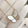 VCA Large Butterfly Necklace, Exquisitely Crafted with Mother-of-Pearl and Hand-Set Diamonds