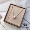 Classic Bestseller Bvlgari B.Zero1 Series Rose Gold and White Ceramic Necklace