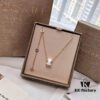 Classic Bestseller Bvlgari B.Zero1 Series Rose Gold and White Ceramic Necklace