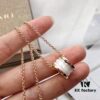 Classic Bestseller Bvlgari B.Zero1 Series Rose Gold and White Ceramic Necklace