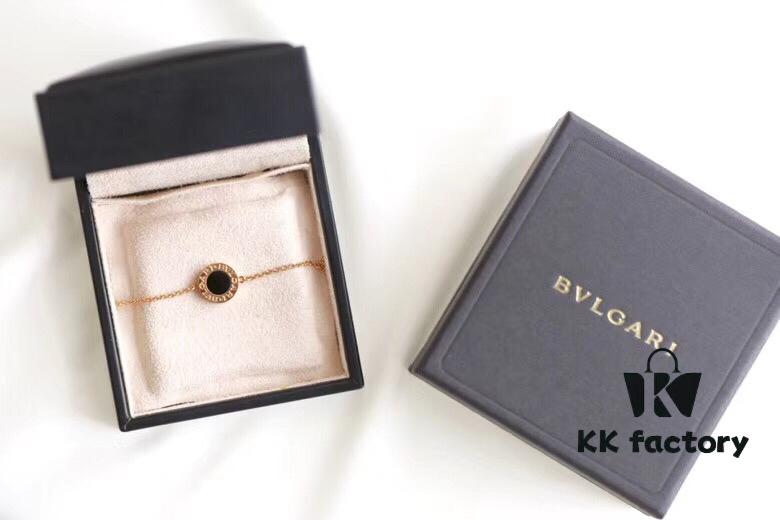 Bvlgari Single Round Bracelet (White + Black)