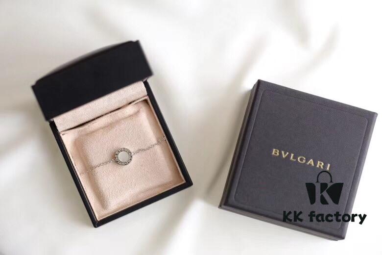 Bvlgari Single Round Bracelet (White + Black)