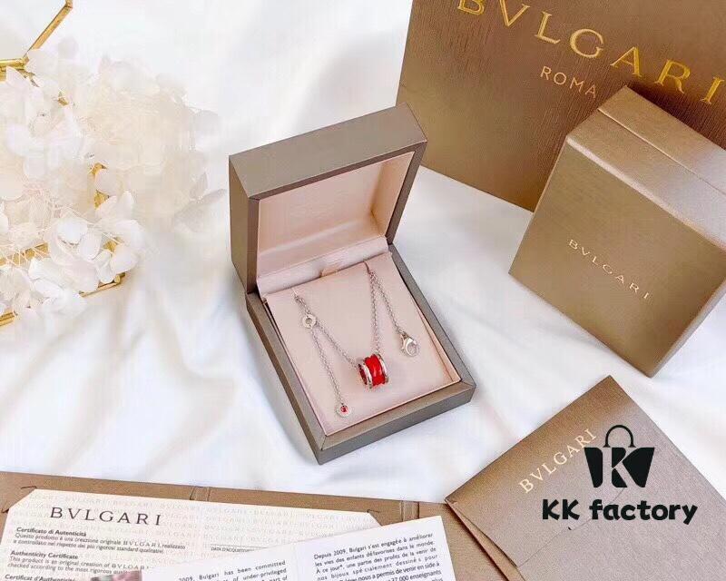 Bvlgari Red Ceramic Little Red Man Necklace