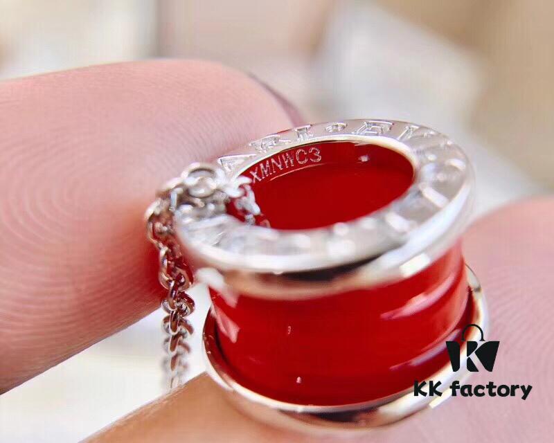 Bvlgari Red Ceramic Little Red Man Necklace