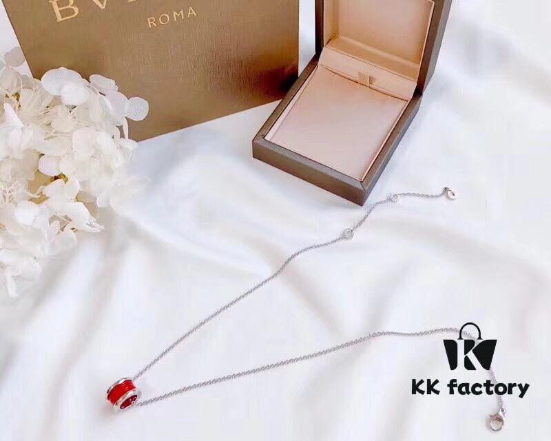 Bvlgari Red Ceramic Little Red Man Necklace