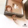 👑【Top-tier Replica】BVLGARI Classic Revival - Exclusive Online, Hot Selling Natural Shell Earrings, Serpenti Design with Sparkling Diamonds, Elegant and Feminine Lines, Thickened 925 Sterling Silver with Gold Plating, Genuine Mother-of-Pearl, Authentic Engraving