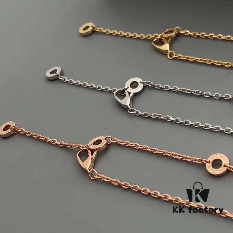 Bvlgari New B.ZERO1 ROCK Series Diamond-Edge Necklace