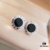 Bvlgari Bulgari Coin Stud Earrings, Timeless Classic Unisex Design, Same Style as Jing Boran