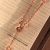 Bulgari B.Zero1 Series Black Ceramic Necklace in 925 Silver with 18K Rose Gold Plating
