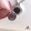Bvlgari Charity Edition, New Red Man Design, Black Onyx and Spinel Pendant with 'Save the Children' Engraving, 925 Sterling Silver Gold Plated Necklace