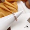 Narrow Version BVLGARI/Bulgari Serpenti Viper Series 18K Rose Gold Thin Ring