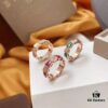 Wide Version BVLGARI/Bulgari Serpenti Viper Series 18K Rose Gold Thin Ring