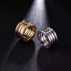 BV* Bvlgari Spring Ring – A Masterpiece of Design, the Go-To Choice for Celebrities, Influencers, and Trendsetters, Ideal as a Couple's Ring