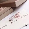 Bvlgari Diva Series Fully Diamond-Paved Double Skirt Opening Ring, Premium German Imported S925 Sterling Silver with 14K Gold Plating, Classic Fan Design, Available in Rose Gold and Platinum Finish