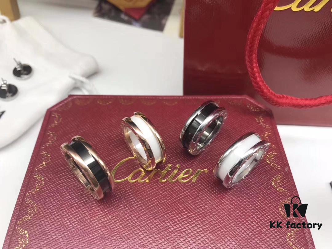 Bulgari BVLGARI Red Man Ring, CNC Precision High-End Version, 1:1 Craftsmanship, Available in White Gold and Rose Gold, 925 Sterling Silver, Black Ceramic Inlay, US Size 5-11