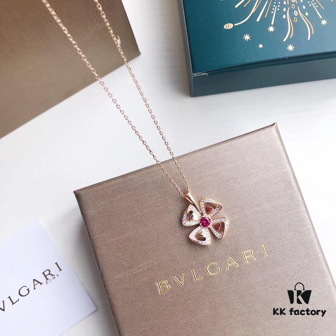 BVLGARI Fiorever Series Clover Necklace