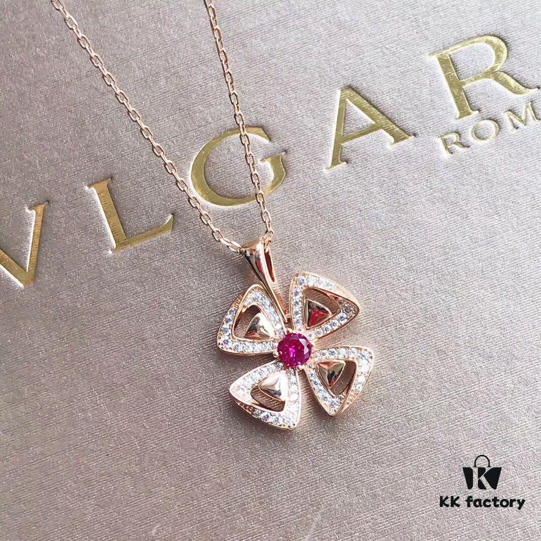 BVLGARI Fiorever Series Clover Necklace