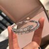 Bulgari Serpenti Viper Full Diamond Snake Bone Bracelet, Crafted in S925 Silver