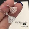 Bvlgari Bulgari Classic DIVA Series Skirt Full Diamond Fan-shaped Necklace
