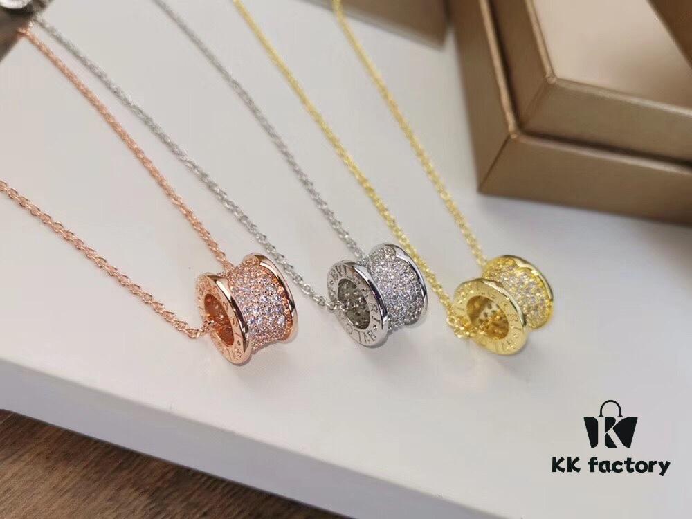 BVLGARI Bulgari Full Diamond Serpenti Necklace (High-End Replica, Different from Market Version)