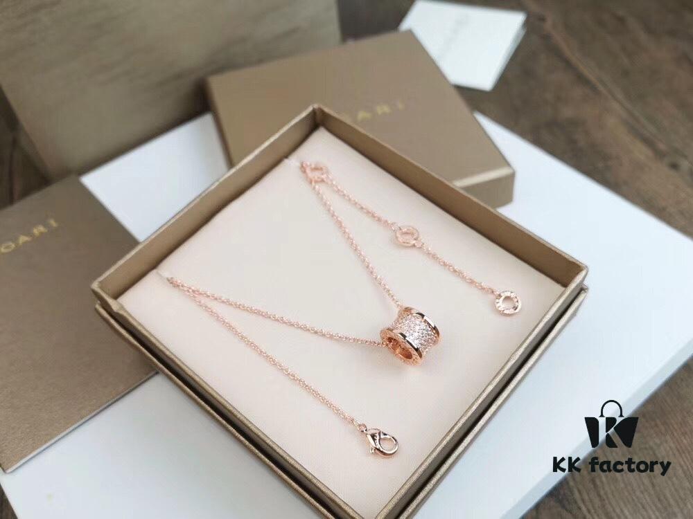 BVLGARI Bulgari Full Diamond Serpenti Necklace (High-End Replica, Different from Market Version)