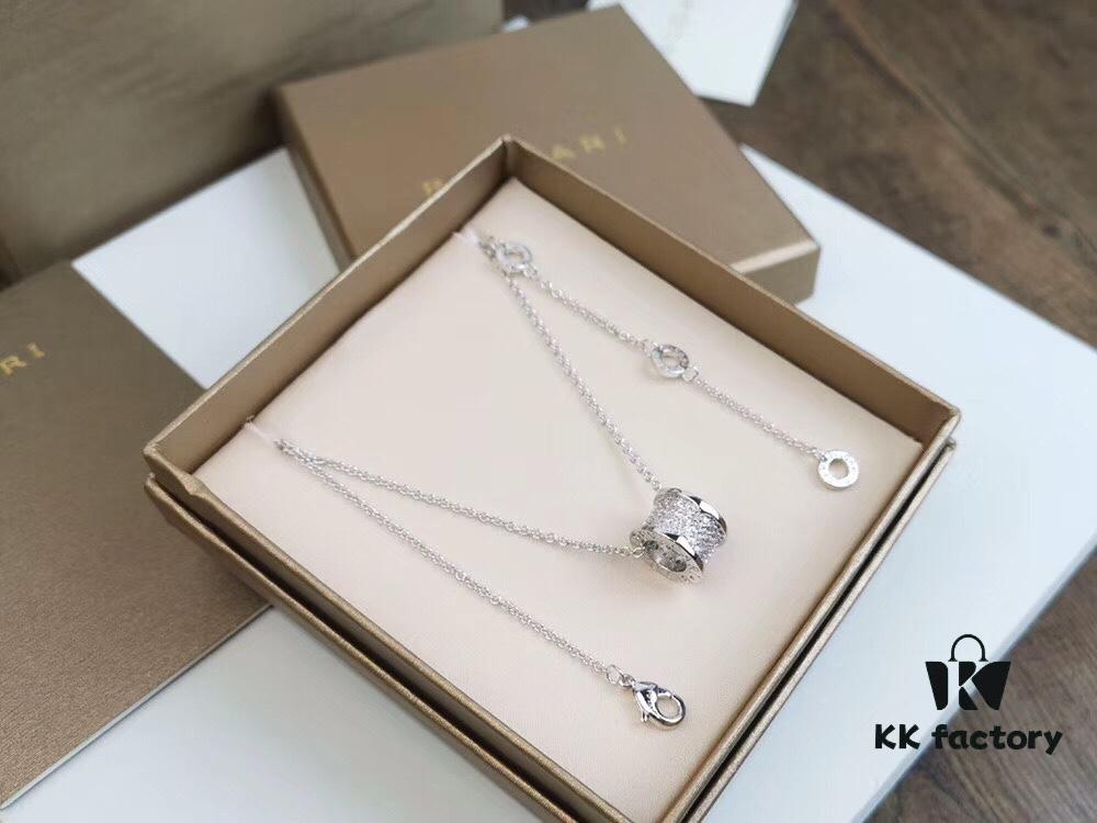 BVLGARI Bulgari Full Diamond Serpenti Necklace (High-End Replica, Different from Market Version)